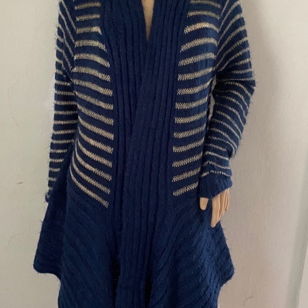 Midnight velvet size L knit cardigan